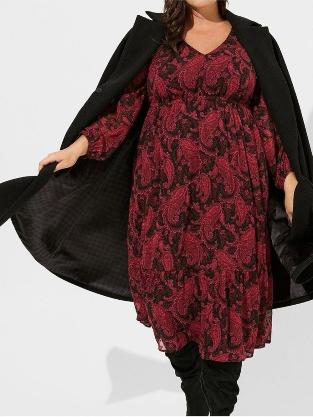 torrid Black Plus Size Top with Crew Neck